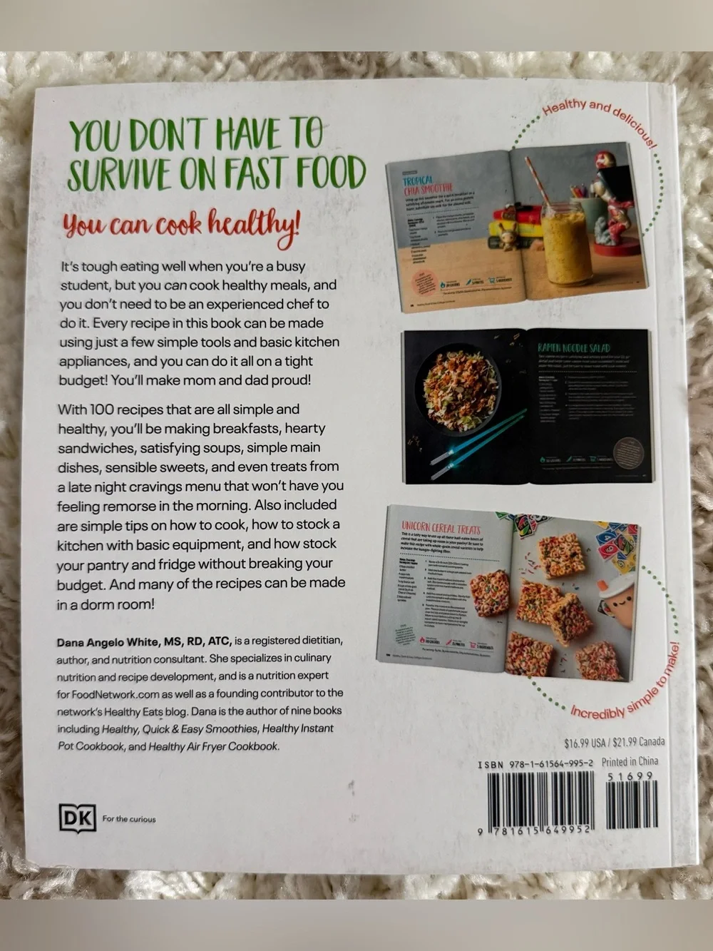 College Cookbook - Healthy Quick & Easy